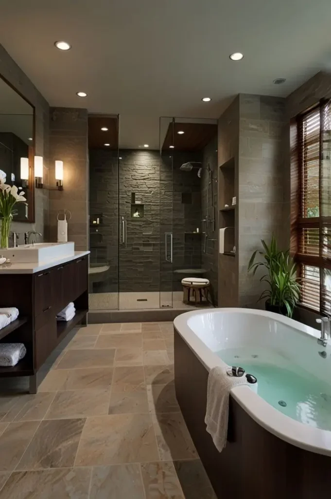 Bright and simple Contemporary Bathrooms design that reflects clean modern living by Bathroom Renovations North Shore.