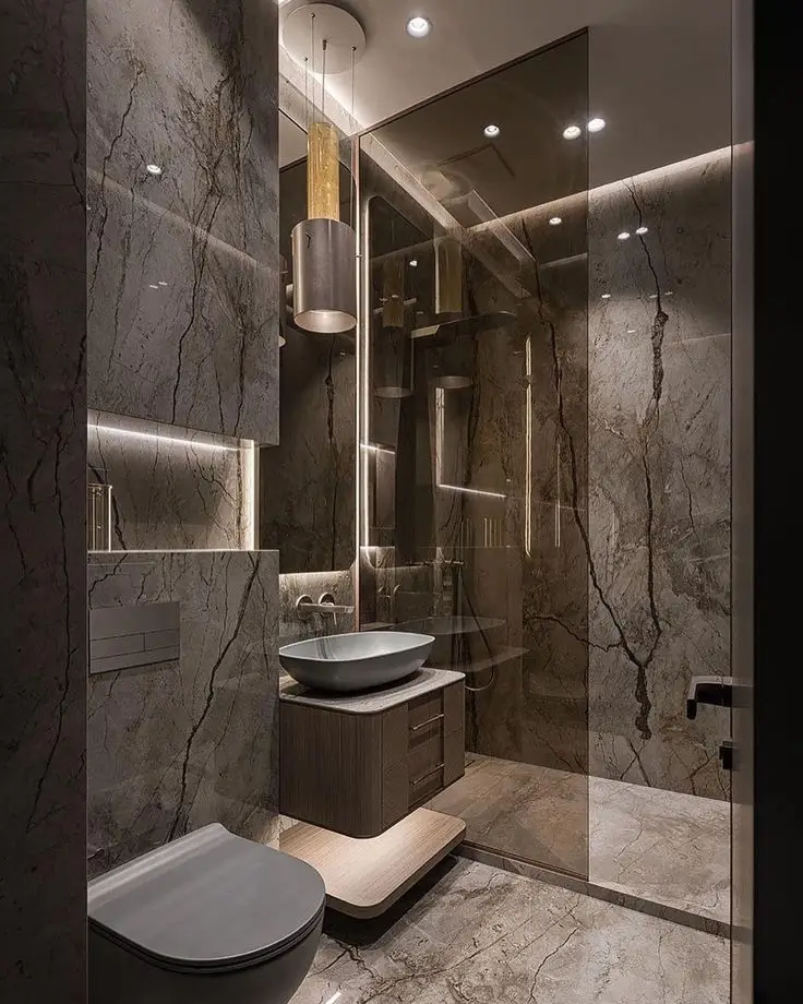 Premium materials and trusted bathroom brands featured in Luxury Bathrooms by Bathroom Renovations North Shore.